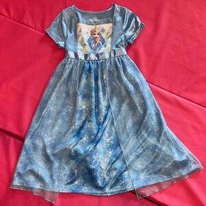 Disney Frozen Blue Nightgown.  Size 5.